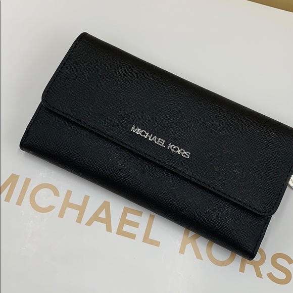 Michael Kors Jet Set Travel Lg Trifold Wallet - Picture 8 of 16